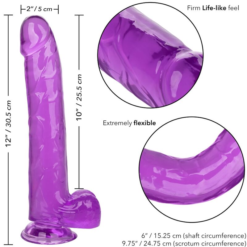 CalExotics Grösse Königin-dildo Lila 25.5 CM