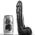 All Black Weicher Schwarzer Realistischer Dildo 20 cm