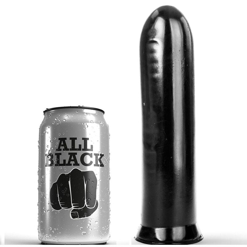 All Black Dildo Schwarz 19 cm