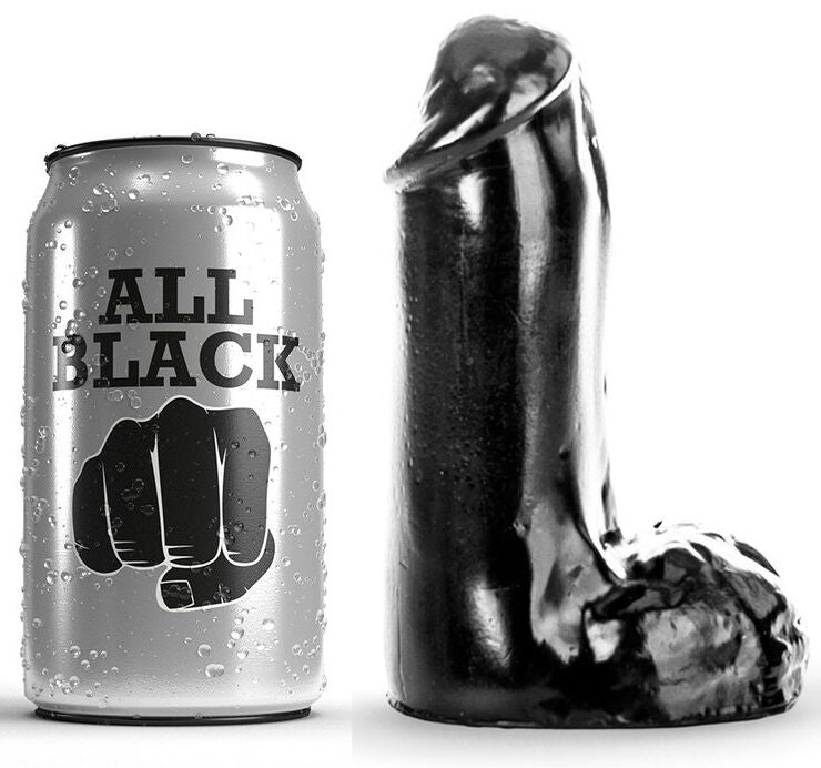 All Black Realistischer Dildo 13 cm