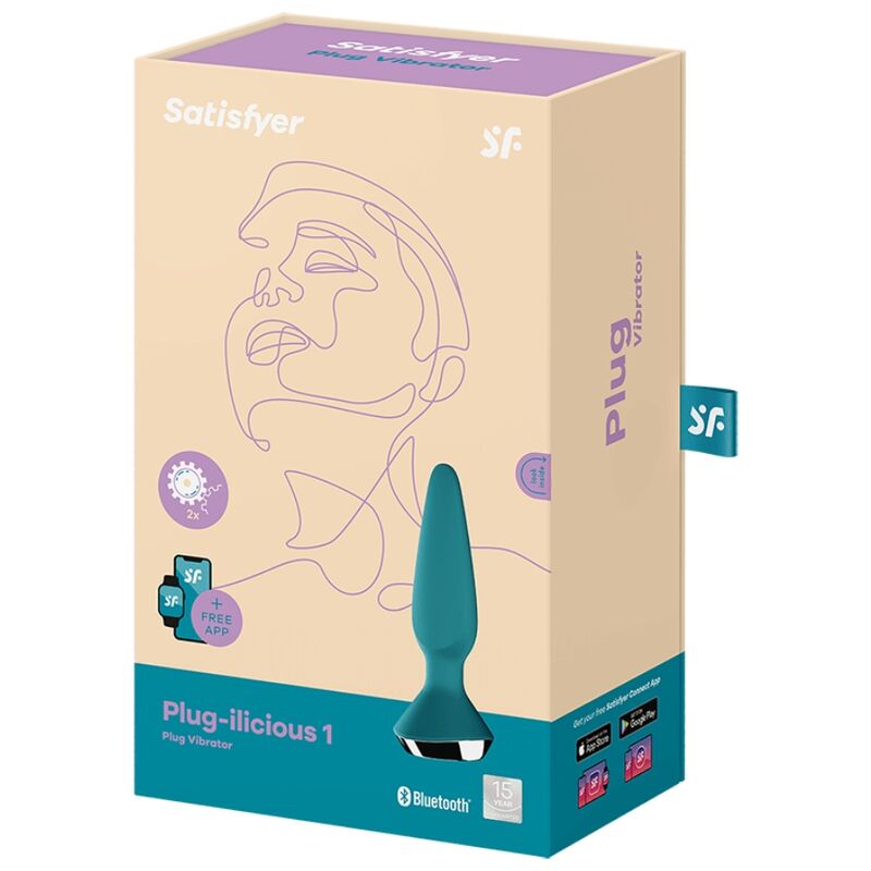 Satisfyer Plug-ilicious 1 Anal-Plug Vibrator – grün, App
