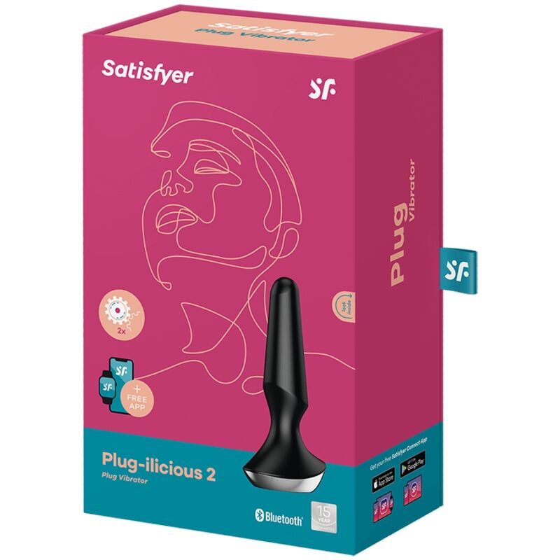 Satisfyer Plug-ilicious 2 Anal-Plug Vibrator – schwarz, App