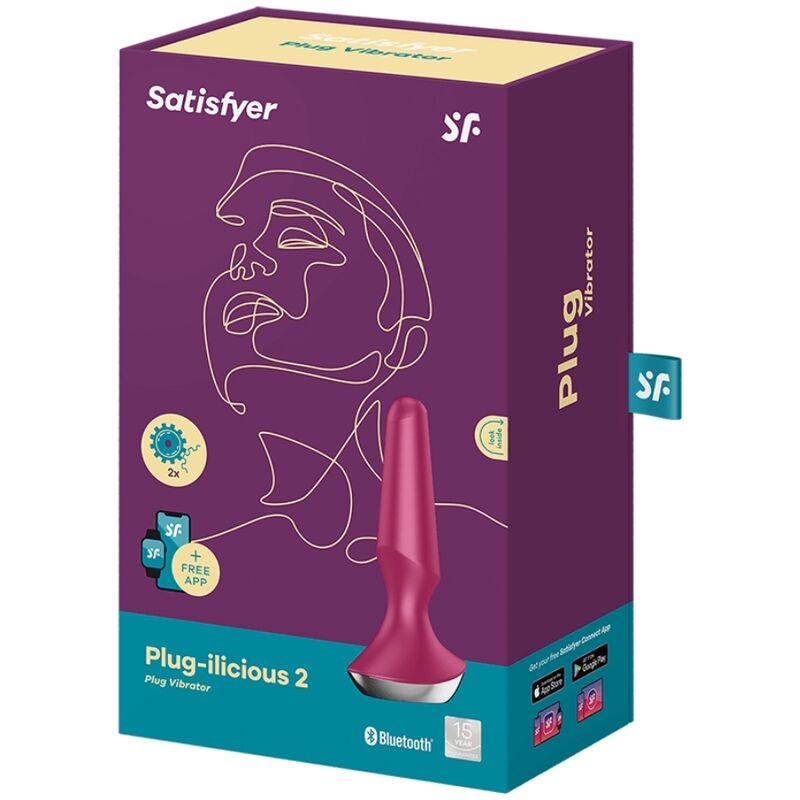 Satisfyer Plug-ilicious 2 Anal-Plug Vibrator – beere, App