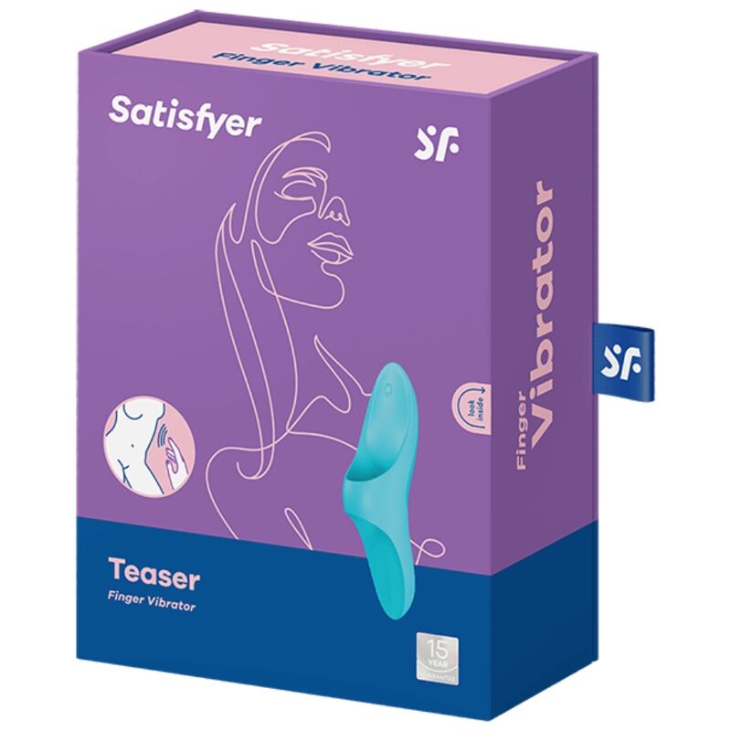 Satisfyer Teaser Finger-Vibrator – blau, Silikon, Multizonen