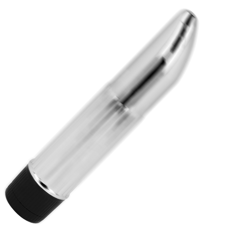 Ohmama Klassischer Silbervibrator 13,5 cm – PVC, konische Spitze
