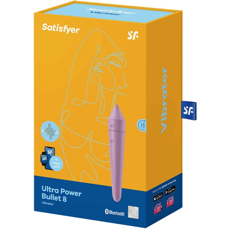 Satisfyer Ultra Power Bullet 8 Vibrator – lila, App-Steuerung
