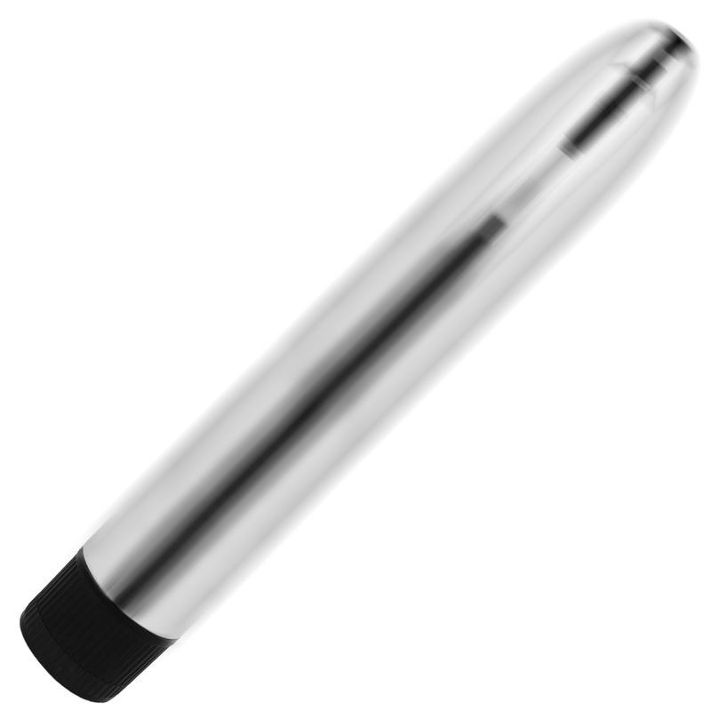 Ohmama Klassischer Silbervibrator 17,5 cm – PVC, mehrere Stufen
