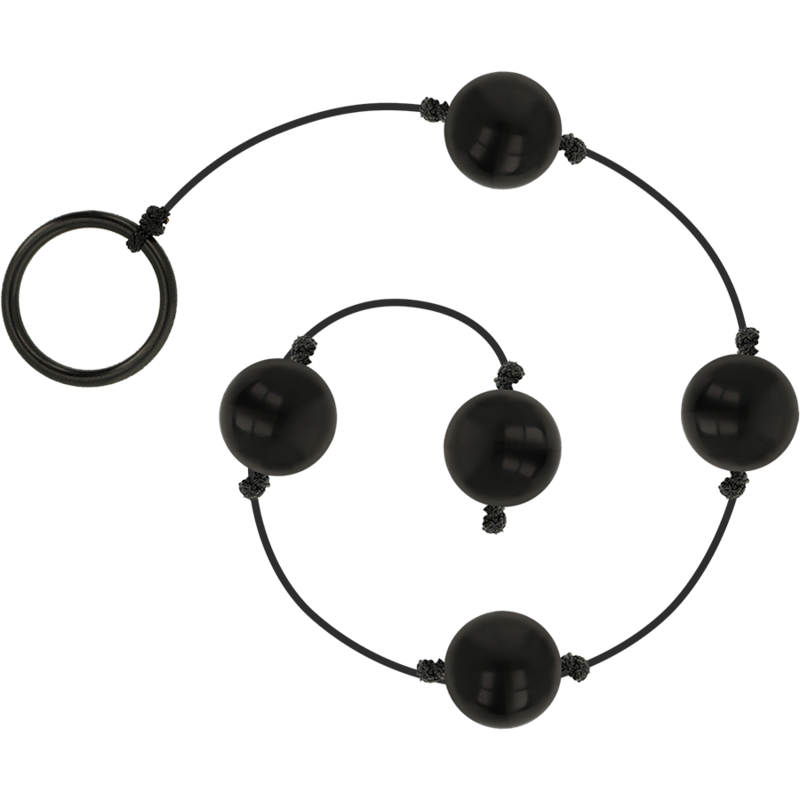 Ohmama Mini Chinesische Kugeln – Anal/Vaginal, schwarz, ABS