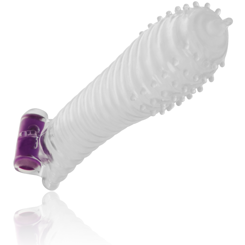 Ohmama Strukturierte Penishülle mit Vibrations-Bullet – Modell 1