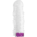 Ohmama Strukturierte Penishülle mit Vibrations-Bullet – Modell 2