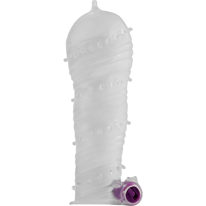 Ohmama Penishülle mit breiter Spitze & Vibrations-Bullet