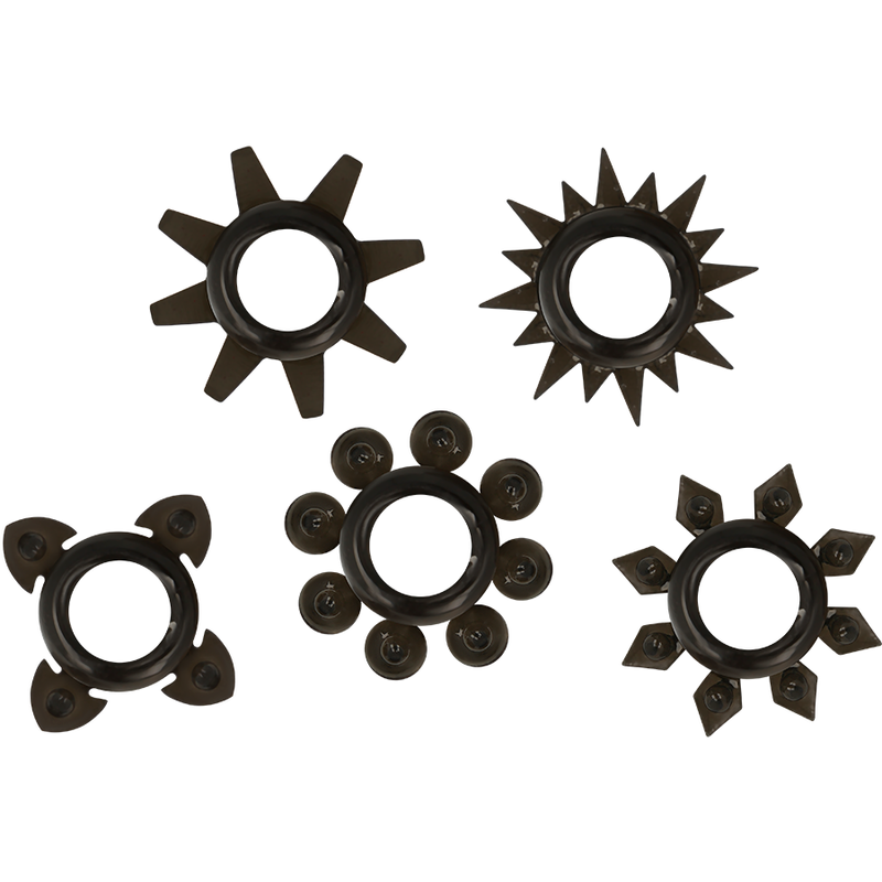 Ohmama Silikon Hoden- & Penisring-Set – 5-teilig, schwarz