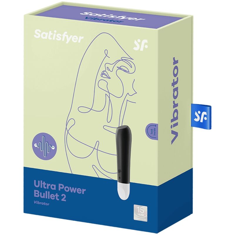 Satisfyer Ultra Power Bullet 2 – flache Spitze, schwarz