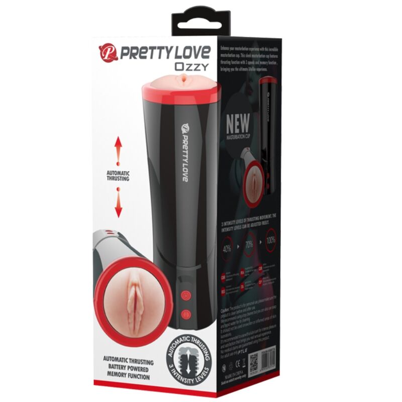 Pretty Love Ozzy Multifunktions-Masturbator – Vagina, Druckkammer
