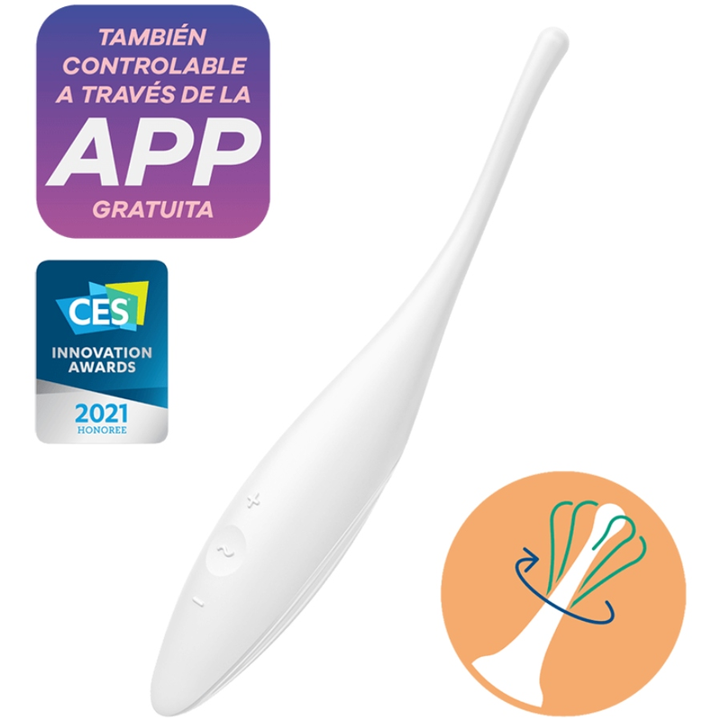 Satisfyer Twirling Joy Clit Tip Vibrator Weiss