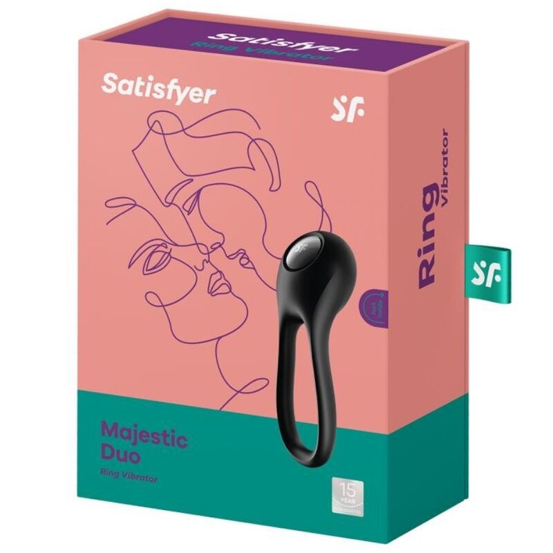 Satisfyer Majestic Duo Ring Vibrator Schwarz