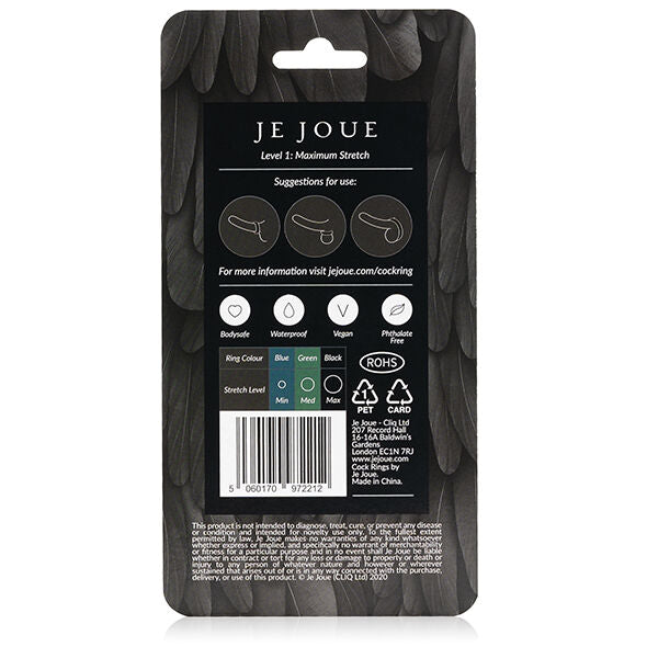 Je Joue Maximum Stretch Silikon-Penisring – schwarz