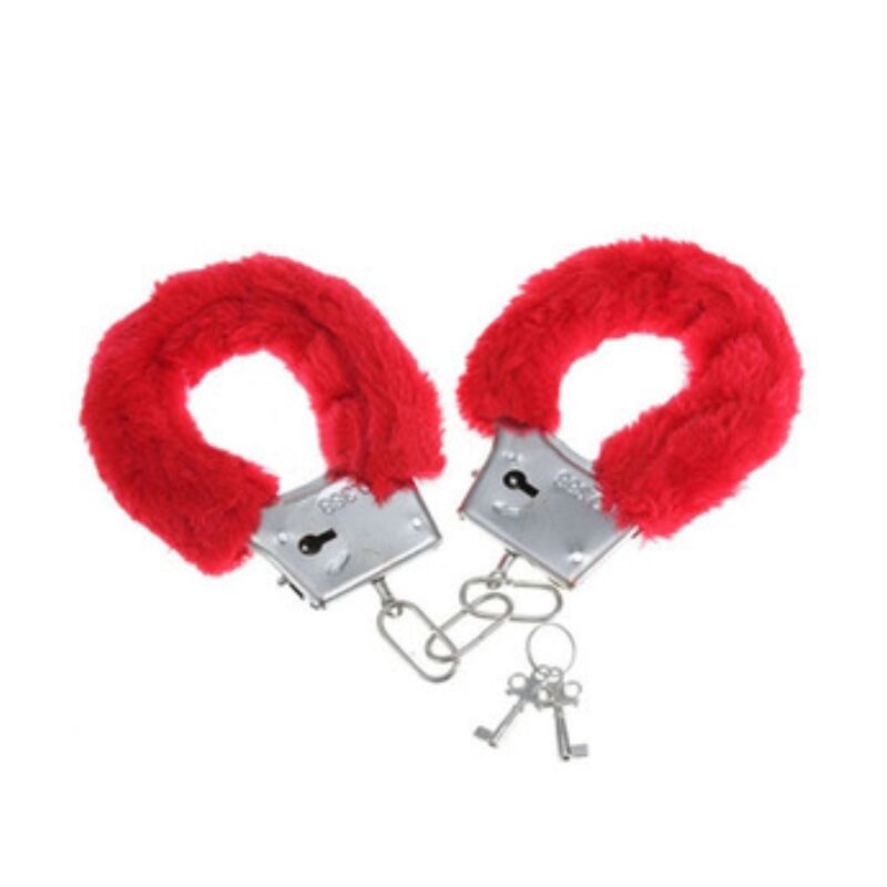 Diablo Picante Pleasure Furry Handschellen Rot
