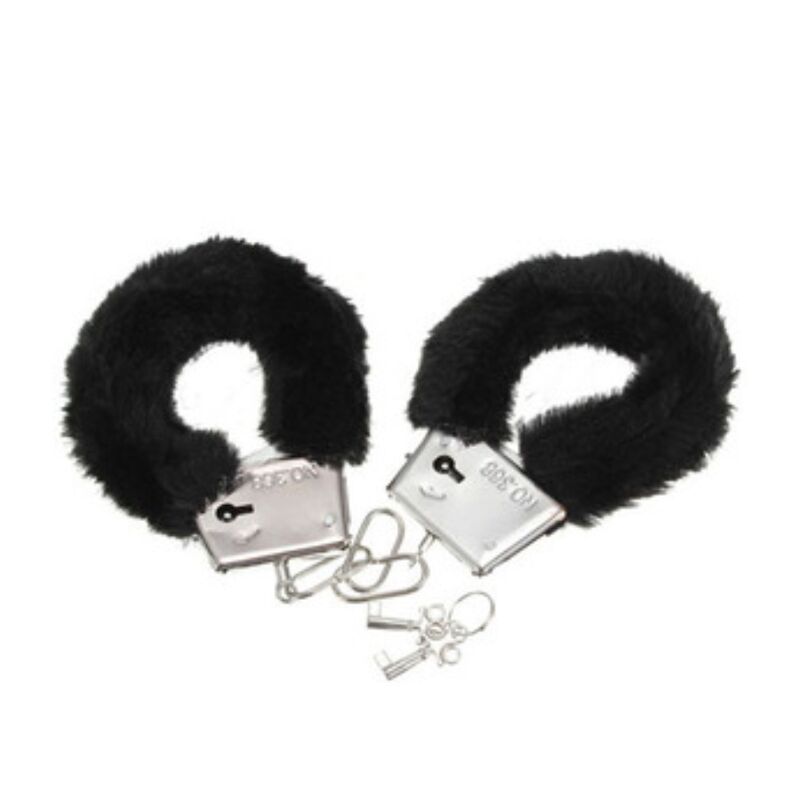 Diablo Picante Pleasure Furry Handschellen Schwarz
