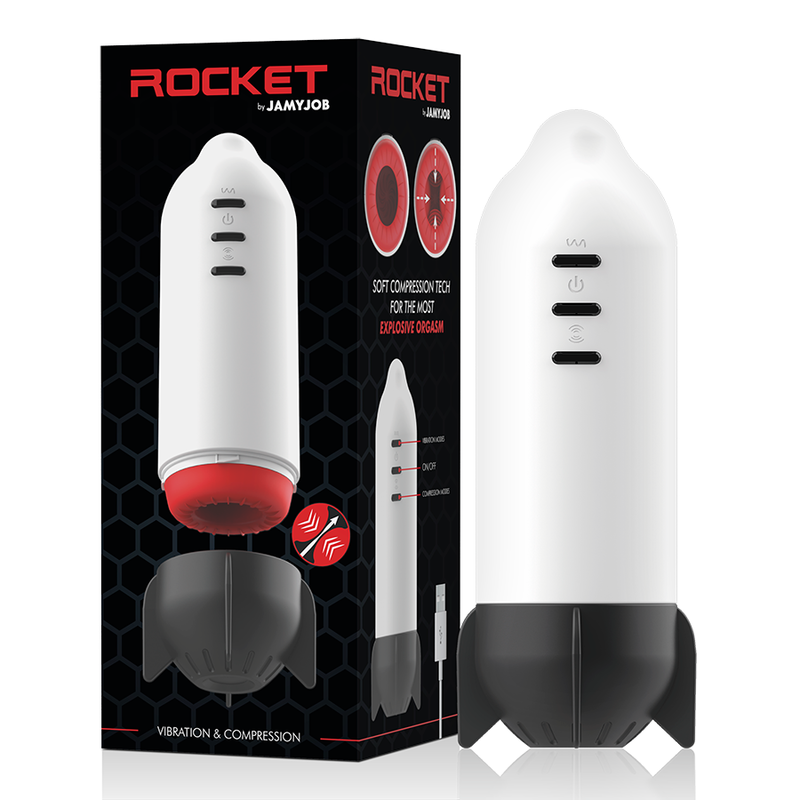 JamyJob Rocket Masturbator – Soft Compression & Vibration