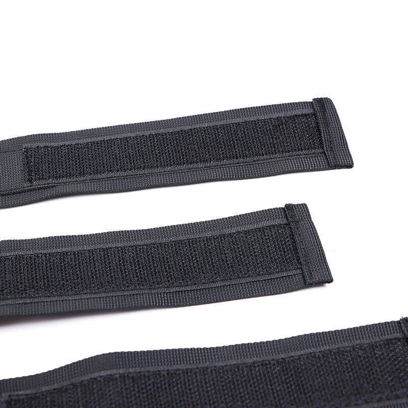 Ohmama Fetish Nylon Hogtie – Halsband & Handschellen, Klettverschluss
