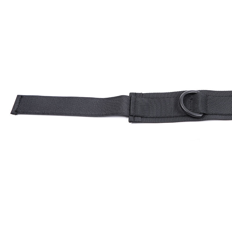 Ohmama Fetish Nylon Hogtie – Halsband & Handschellen, Klettverschluss
