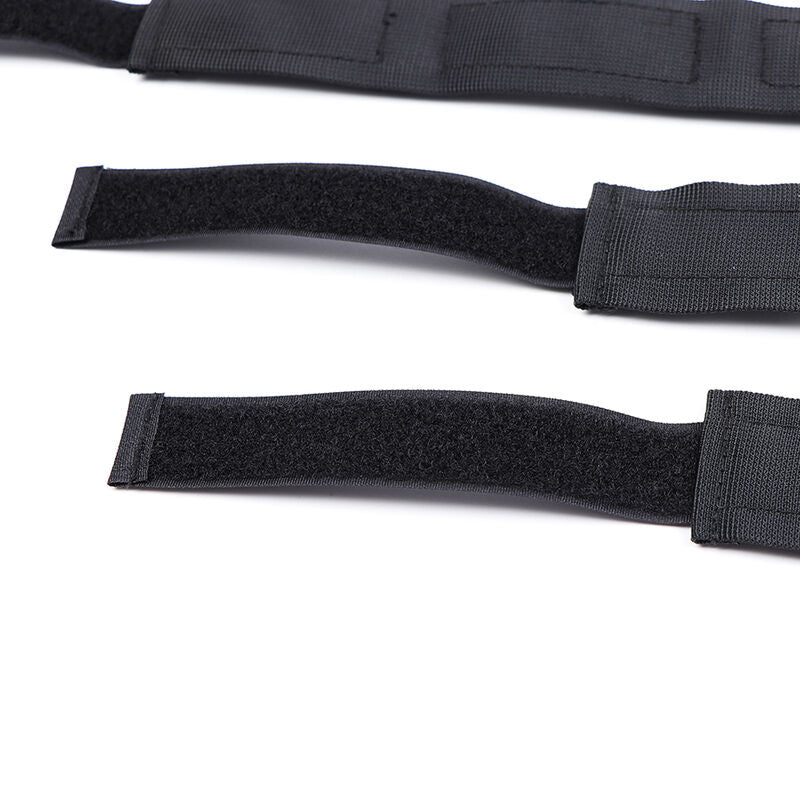 Ohmama Fetish Nylon Hogtie – Halsband & Handschellen, Klettverschluss