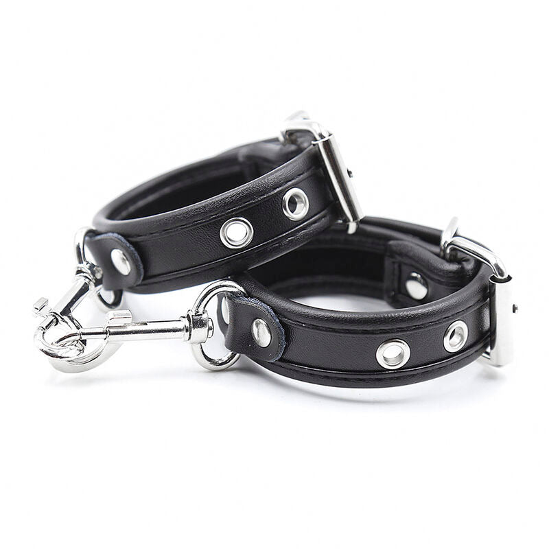 Ohmama Fetish Handschellen mit Lederriemen – verstellbar