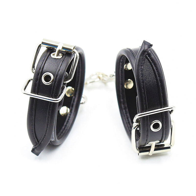 Ohmama Fetish Handschellen mit Lederriemen – verstellbar