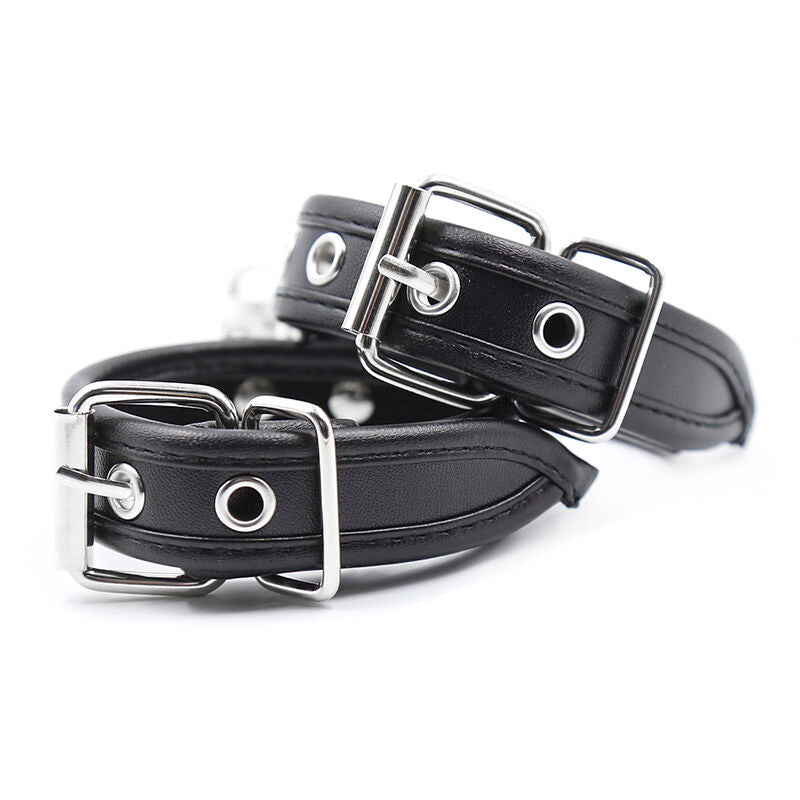 Ohmama Fetish Handschellen mit Lederriemen – verstellbar