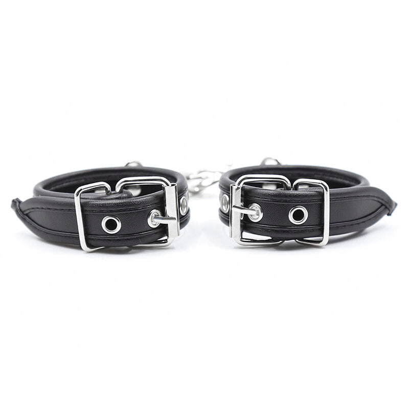 Ohmama Fetish Handschellen mit Lederriemen – verstellbar