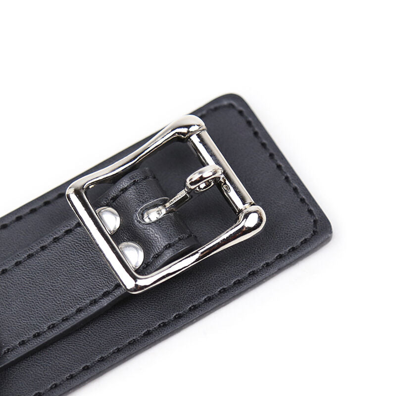 Ohmama Fetish Submission-Halsband mit 3 Ringen & Leine
