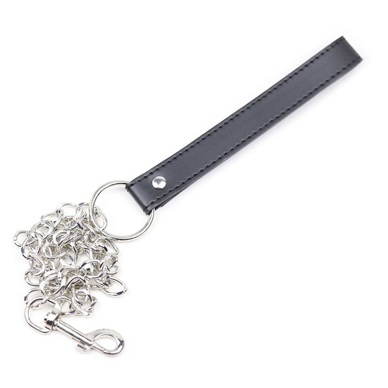 Ohmama Fetish Submission-Halsband mit 3 Ringen & Leine