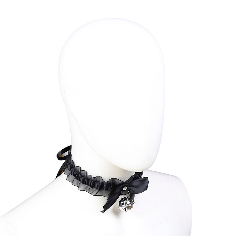 Ohmama Fetish Spitzen-Halsband mit Glöckchen – Polyester