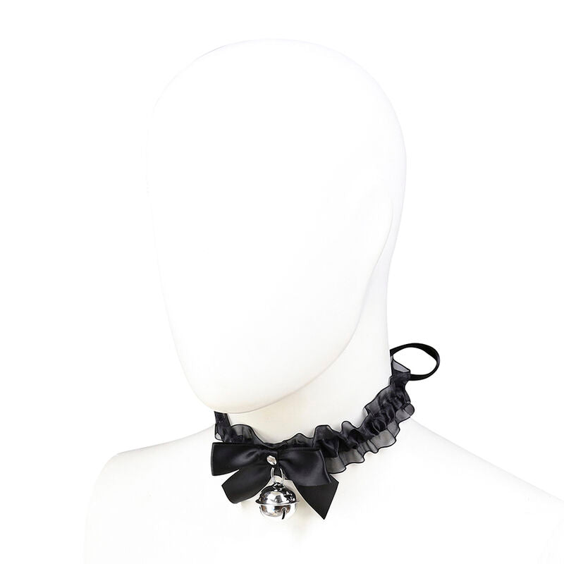 Ohmama Fetish Spitzen-Halsband mit Glöckchen – Polyester