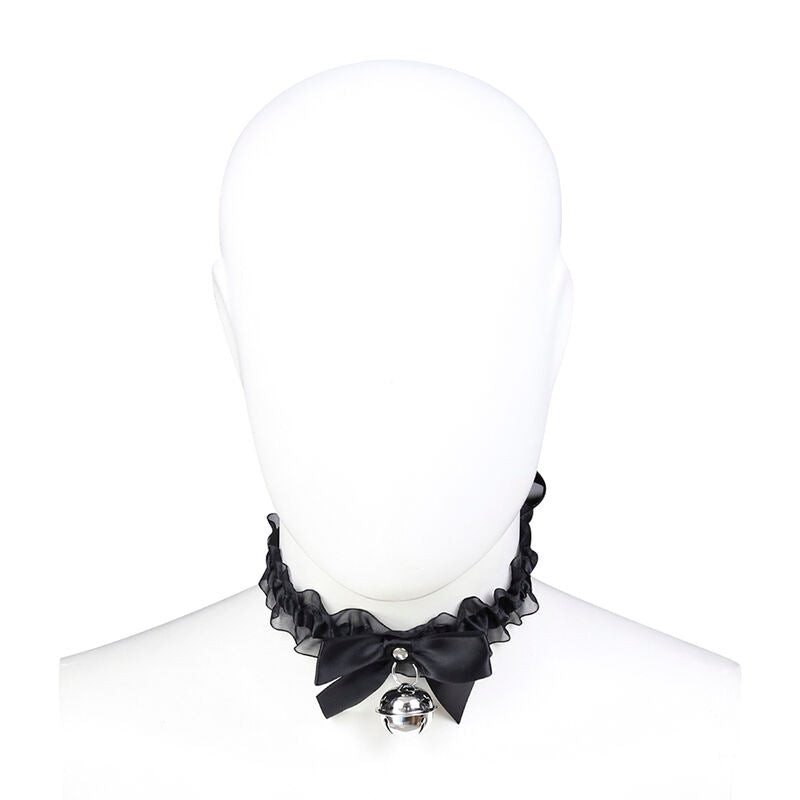 Ohmama Fetish Spitzen-Halsband mit Glöckchen – Polyester