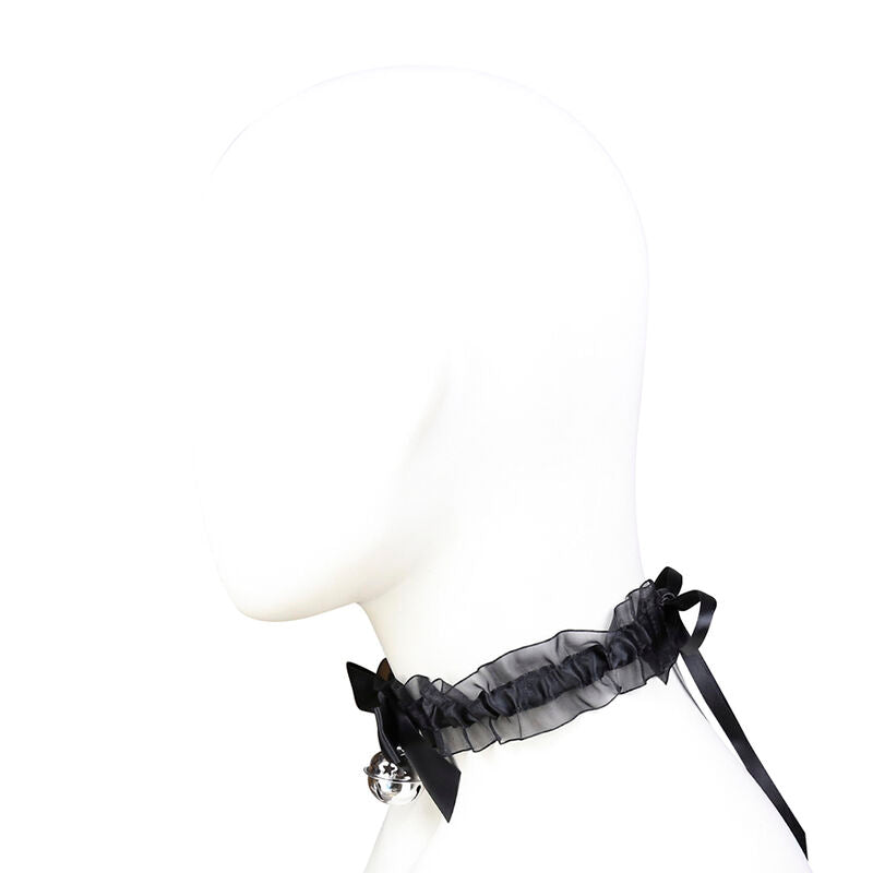 Ohmama Fetish Spitzen-Halsband mit Glöckchen – Polyester