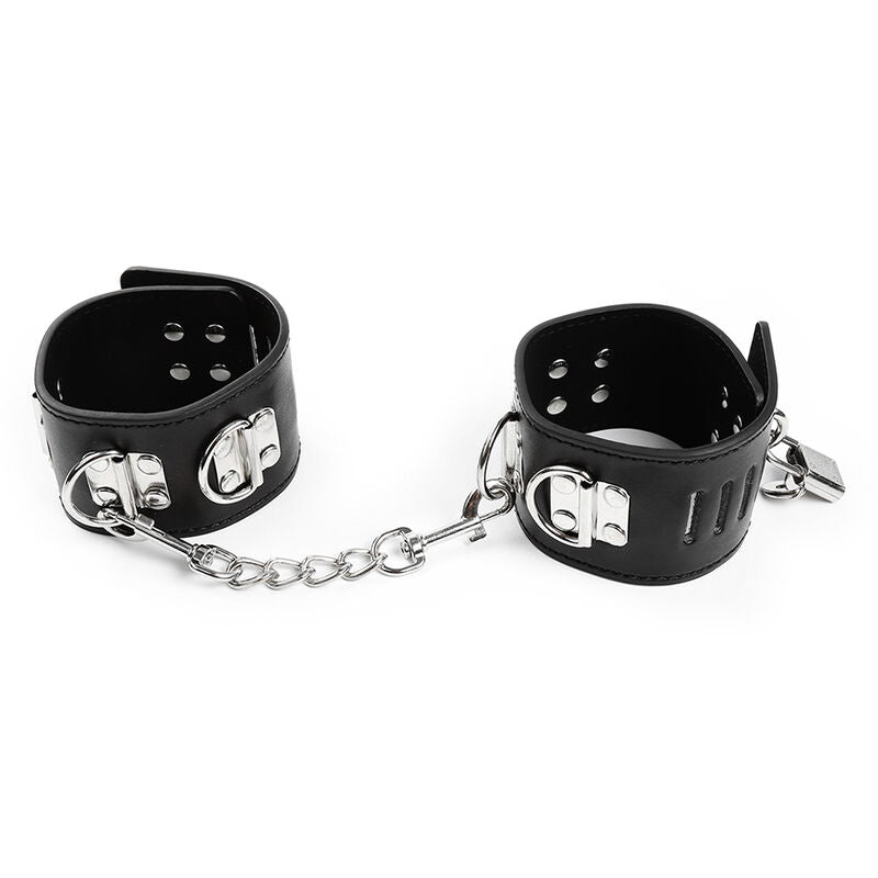 Ohmama Fetish Knöchelfesseln – PVC/Metall, verstellbar