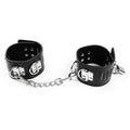 Ohmama Fetish Knöchelfesseln – PVC/Metall, verstellbar
