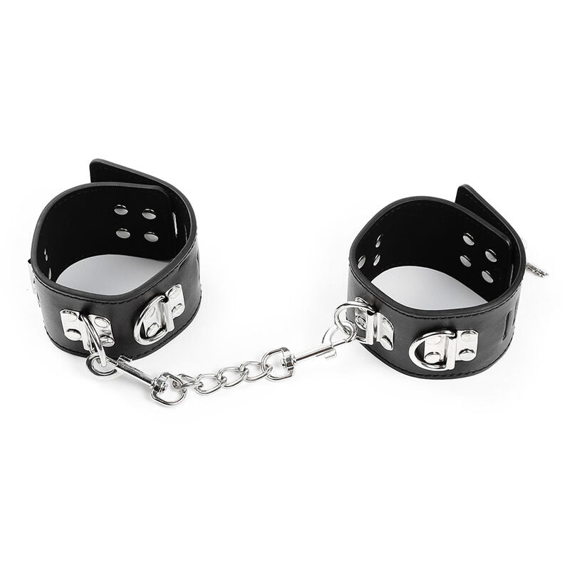 Ohmama Fetish Knöchelfesseln – PVC/Metall, verstellbar