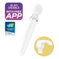 Satisfyer Double Wand-er App-Vibrator – weiß, 2 Aufsätze