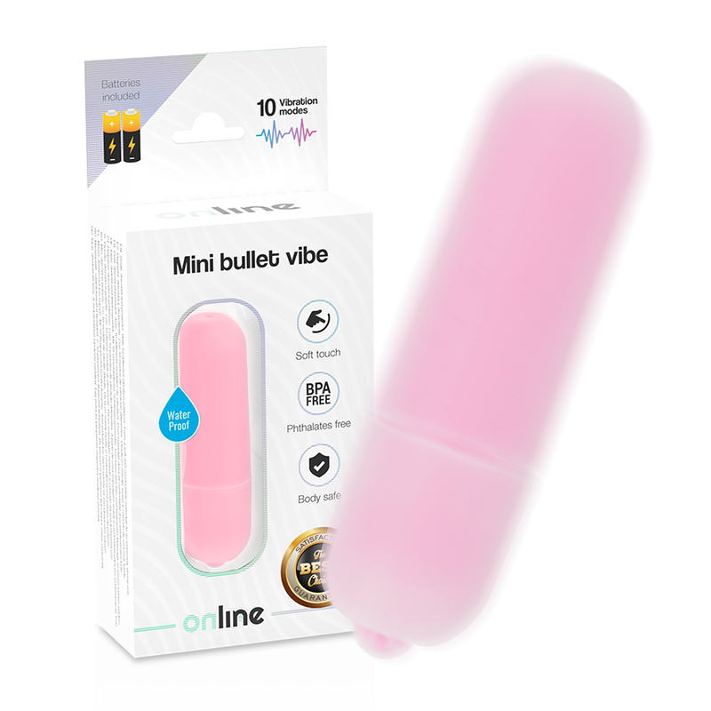 Online Mini Vibrations-Kugel – 10 Modi, rosa