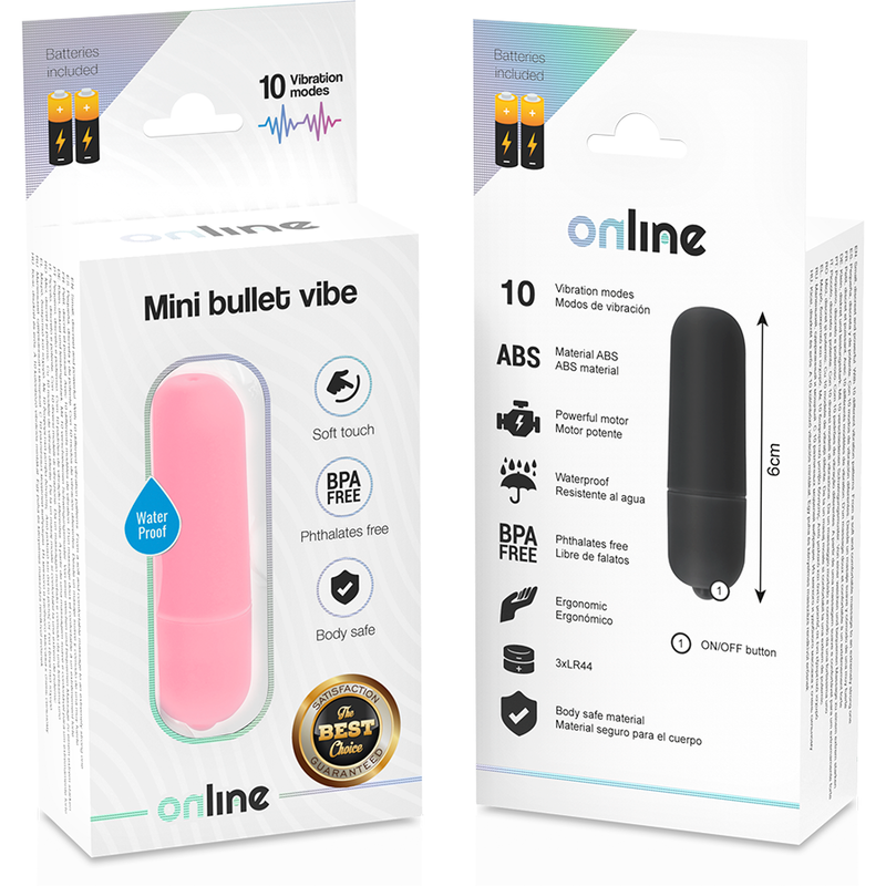 Online Mini Vibrations-Kugel – 10 Modi, rosa