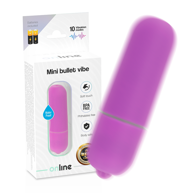 Online Mini Vibrations-Kugel – 10 Modi, lila