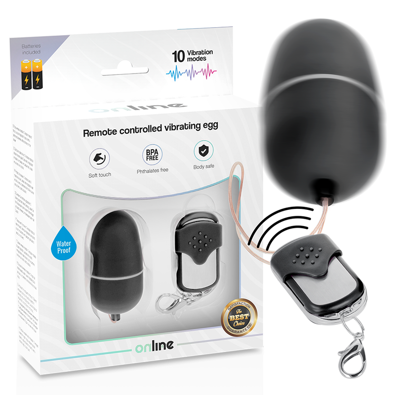 Online Vibrationsei M mit Fernbedienung – schwarz