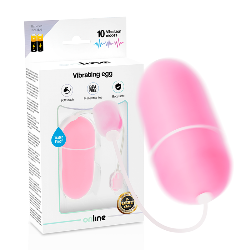 Online Wasserdichtes Vibrationsei – rosa, 10 Modi