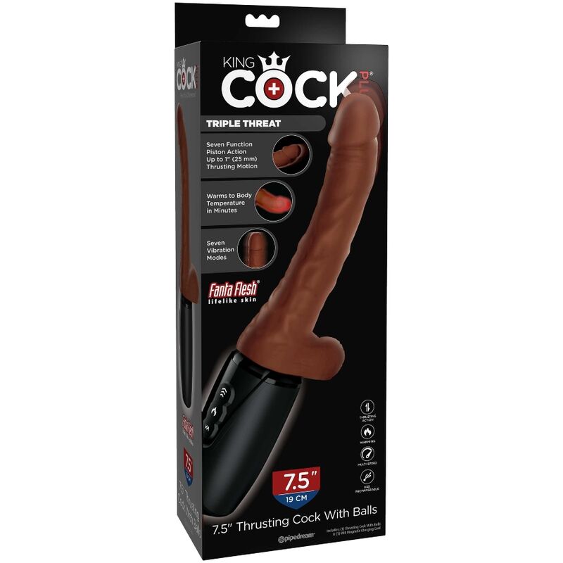 King Cock Plus Triple Threat – brauner Hautton