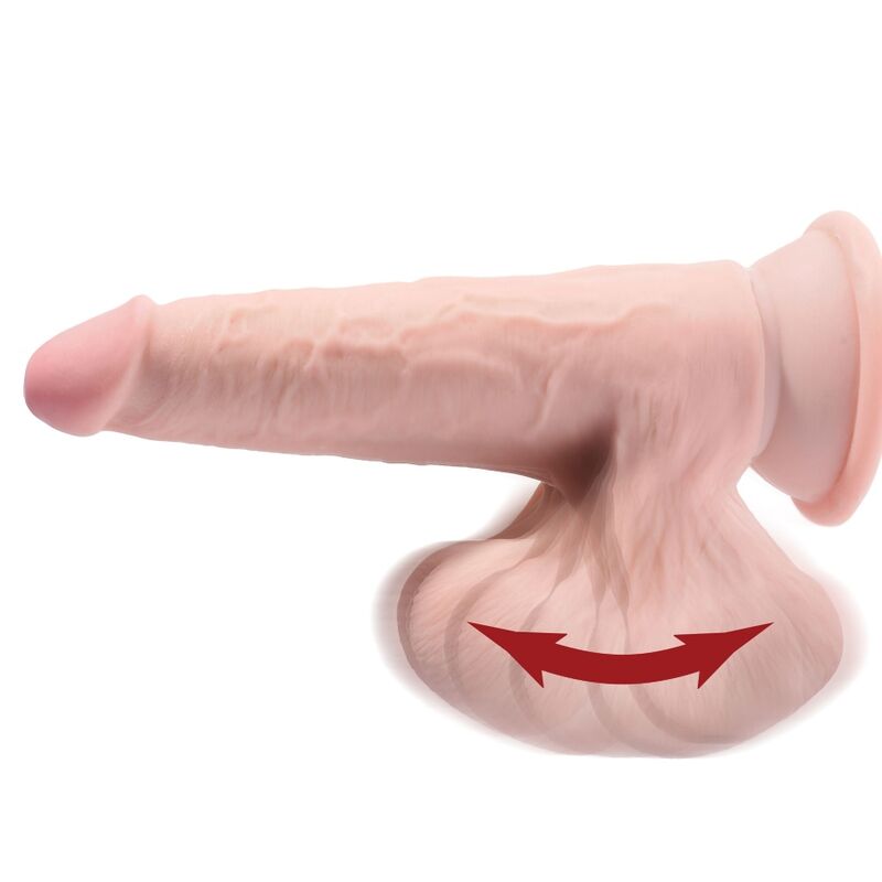 King Cock Plus 3D Dildo Swinging Balls 24.5 cm – helle Haut