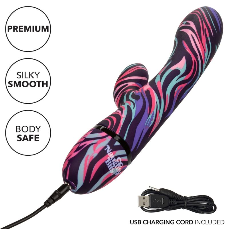 CalExotics Ménage à Moi Dual Wand Vibrator – 21 cm, 10 Modi