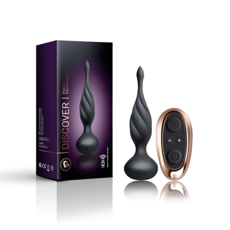 Rocks-Off Discover Anal-Stimulator – schwarz, Fernbedienung